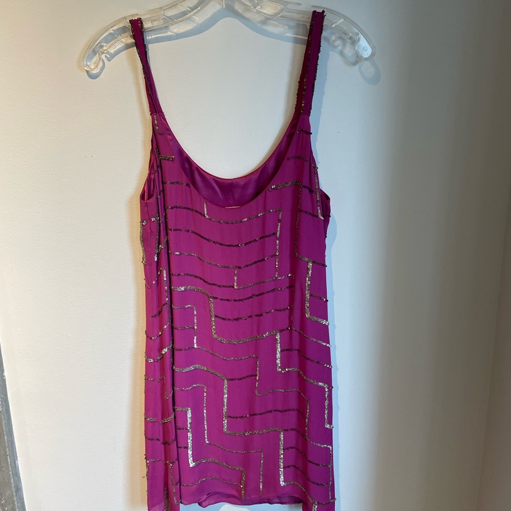Parker beaded mini dress, size small. Worn once. - Picture 2 of 5